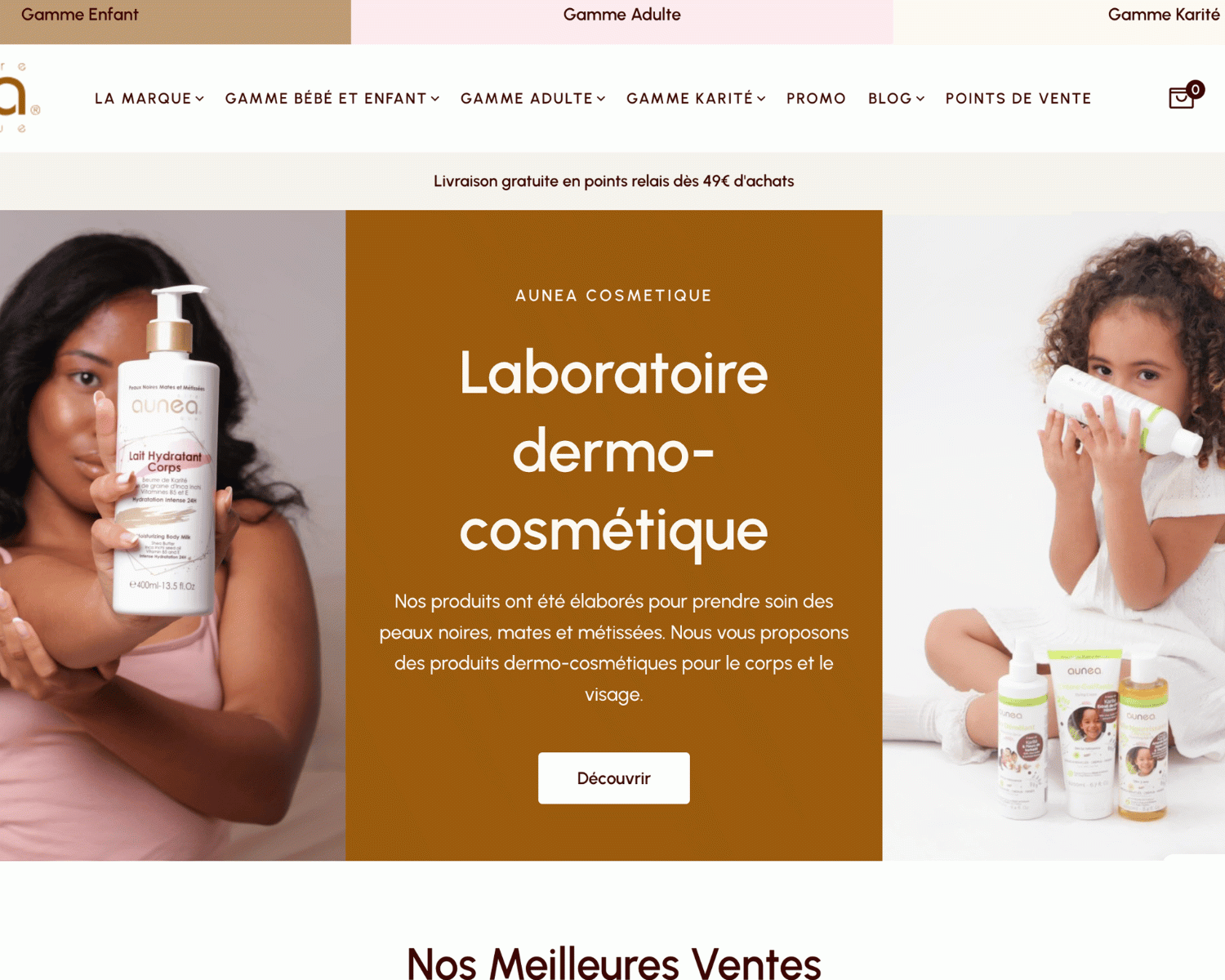 conception de site e-commerce aunea - agence web L'AGENCE FRAPPANTE