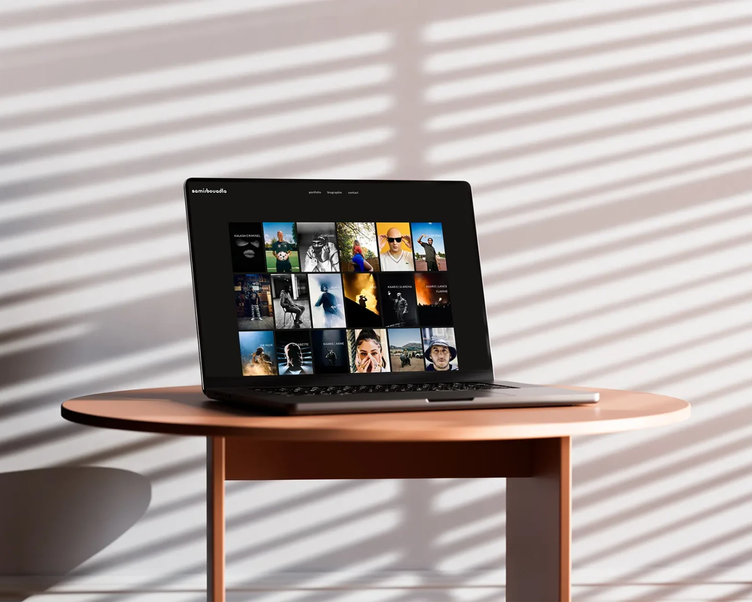 conception de site web portoflio photographe samir bouadla - agence web L'AGENCE FRAPPANTE