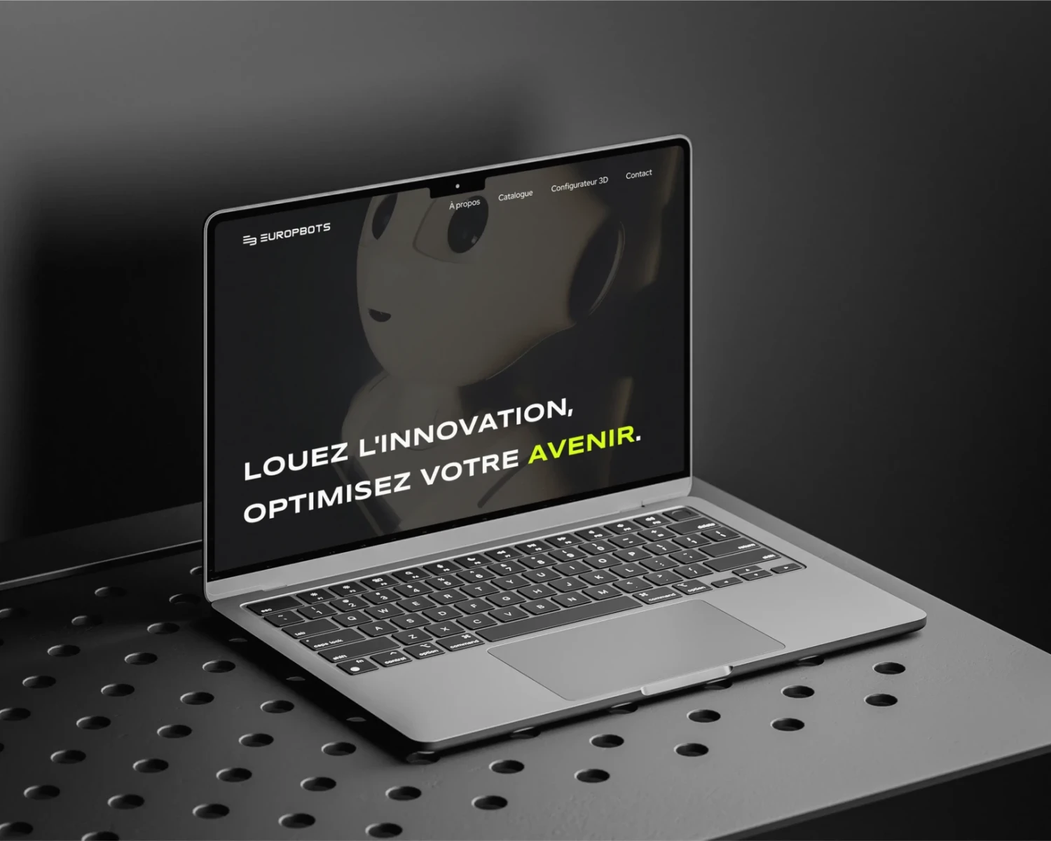 conception de site web europbots configurateur 3d - agence web paris 92 93 95 L'AGENCE FRAPPANTE