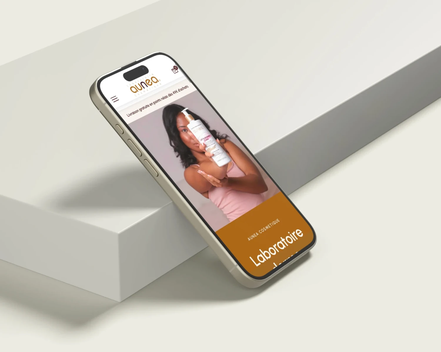 conception de site e-commerce aunea - agence web L'AGENCE FRAPPANTE