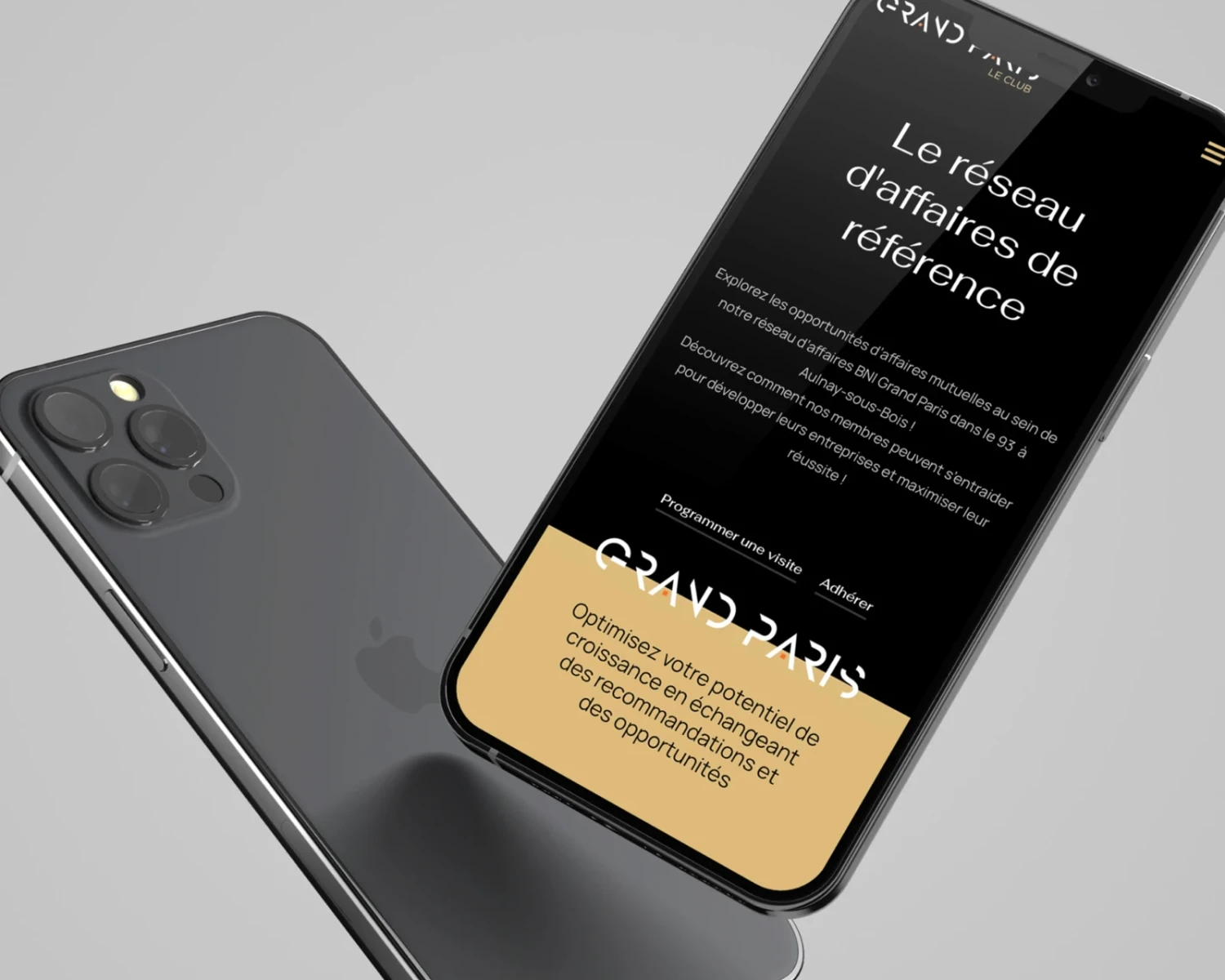 conception de site vitrine bni grand paris - agence web L'AGENCE FRAPPANTE