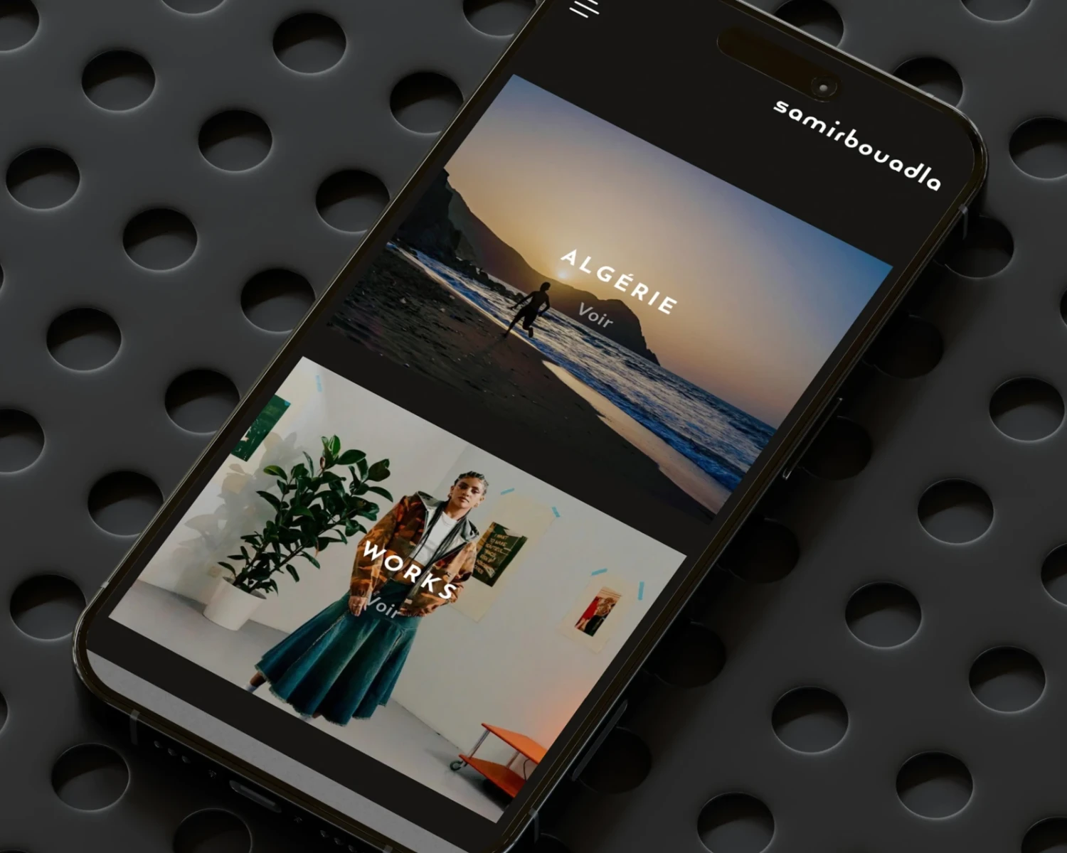 conception de site web portoflio photographe samir bouadla - agence web L'AGENCE FRAPPANTE